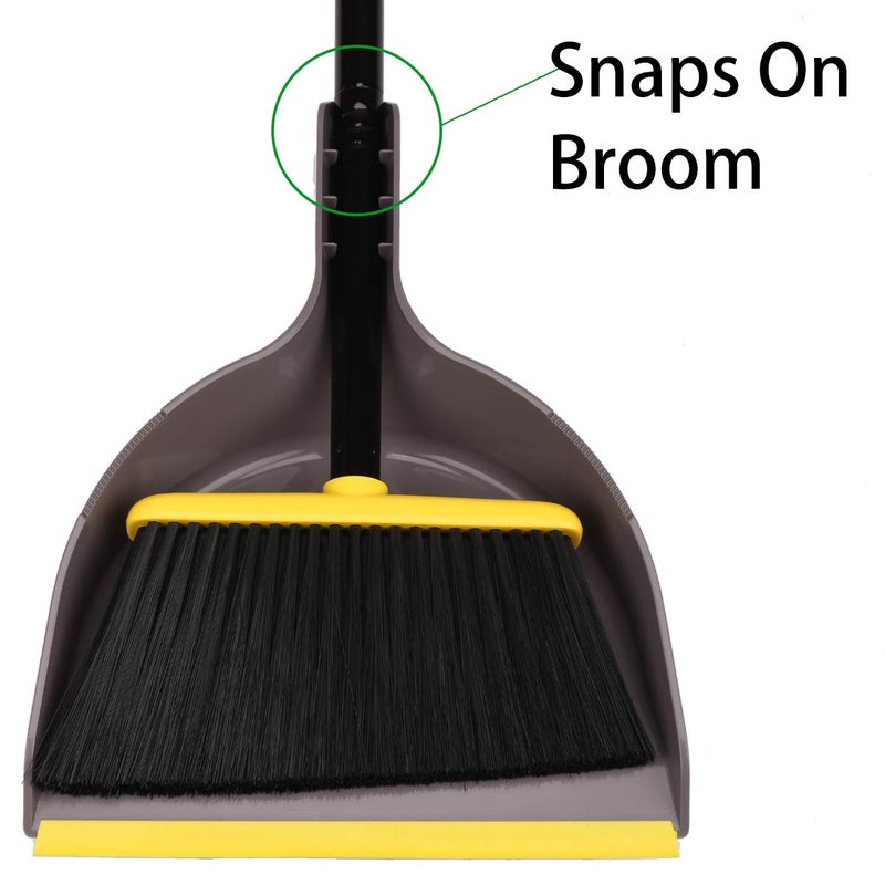 TreeLen Broom and Dustpan Set,IndoorBroom with Dust pan Combo Set for Home,Angle Kitchen Broom for Floor Sweeping - Image 2
